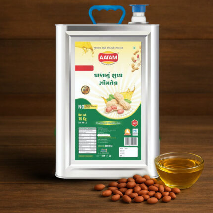 AATAM Pure Groundnut Oil 15 Kg Tin